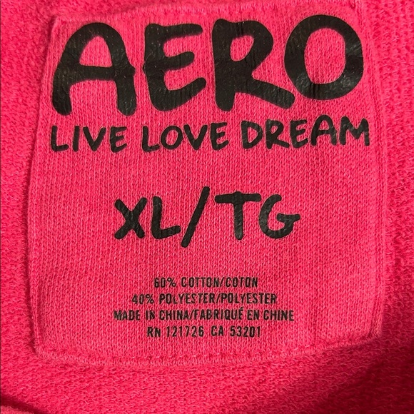 Aero Pink Cropped Hoodie XL - Picture 3 of 7